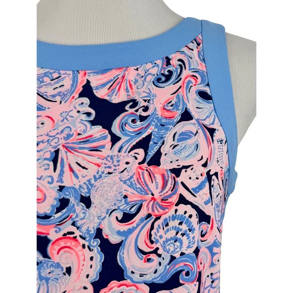 Lilly Pulitzer Sleeveless Shell Print Shift Dress | Coastal Preppy Sophisticated - Picture 3 of 16